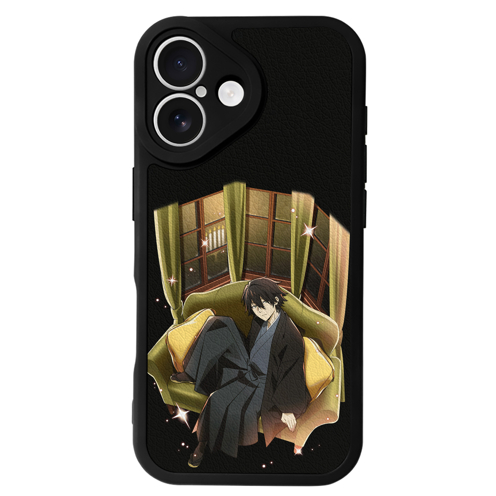 （画像用） 文豪ストレイドッグス Bungo Stray Dogs 【iPhone 16シリーズ対応】シリコンスマホケース（レザー調） 材質：シリコン